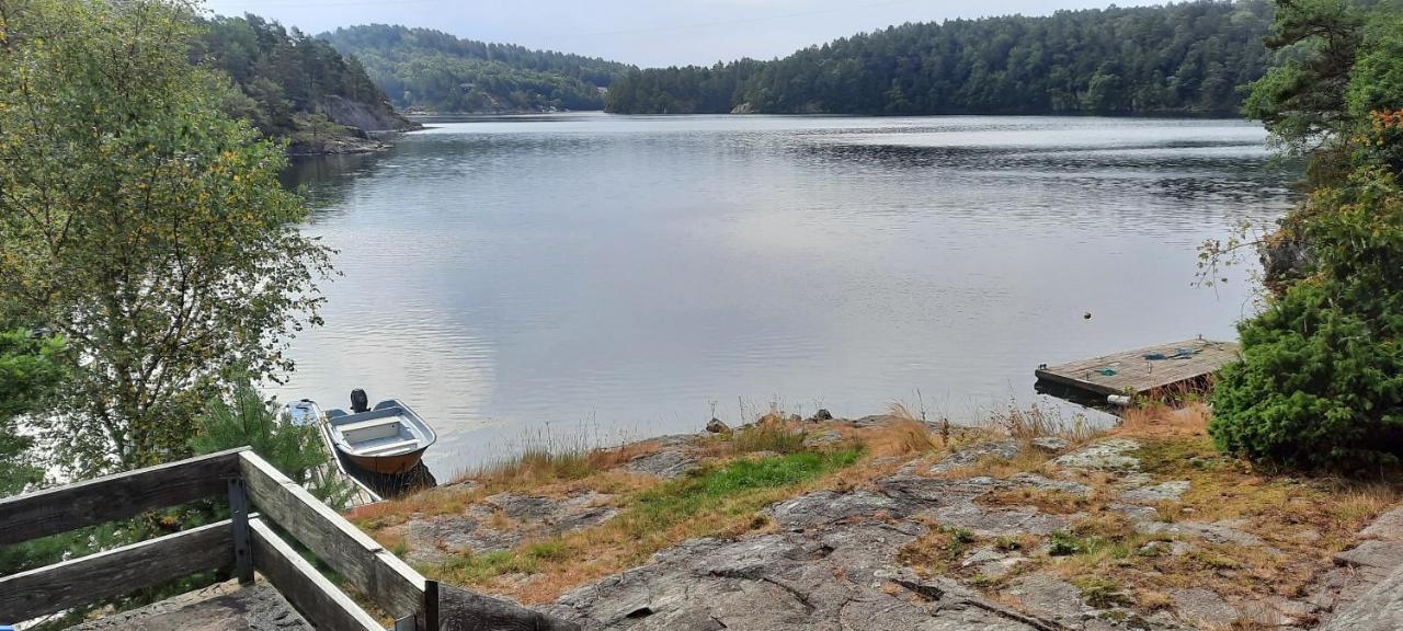 Hytte Ved Sjoen Kristiansand Buitenkant foto