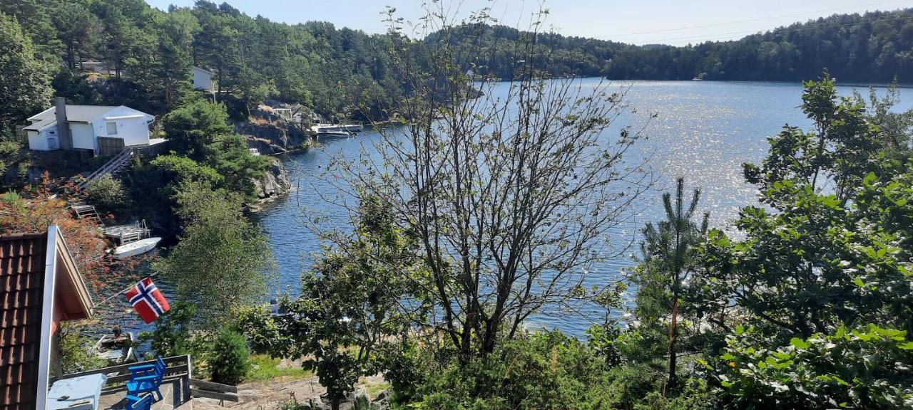 Hytte Ved Sjoen Kristiansand Buitenkant foto